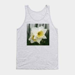 White and Yellow Daffodils, Early Spring Flowers Tank Top